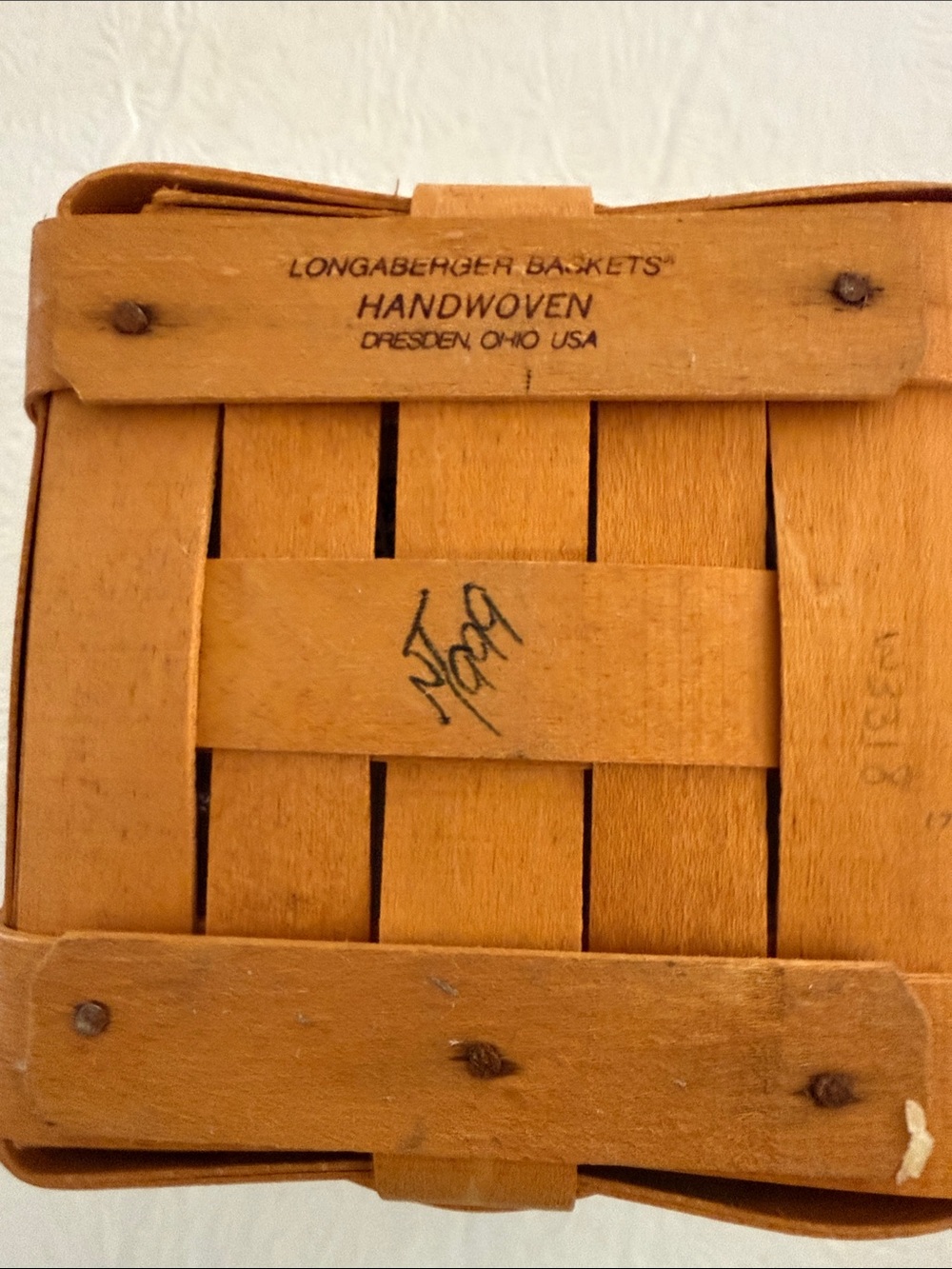 Longaberger Small Spoon basket with liner - Picture 3 of 6